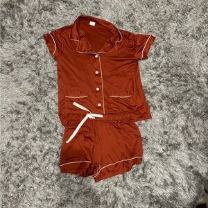Auburn jersey pajama set